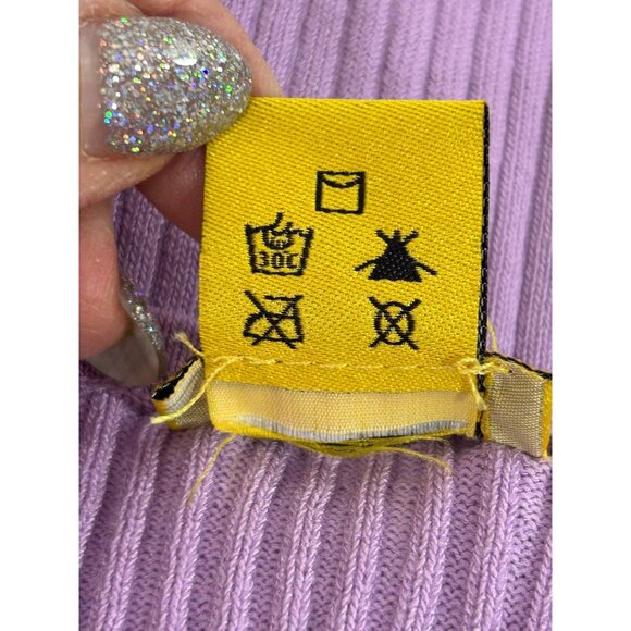 Daisy Women’s Ribbed Romper S Lavender Unitard Scoop Neck Spaghetti Straps Dance - Picture 11 of 11